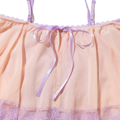 ANNA SUI NYC Panel Lace Cami アナスイ エヌワイシー パネルレースキャミ 16118357【レディース シフォン素材 レース キャミソール 26SS】
