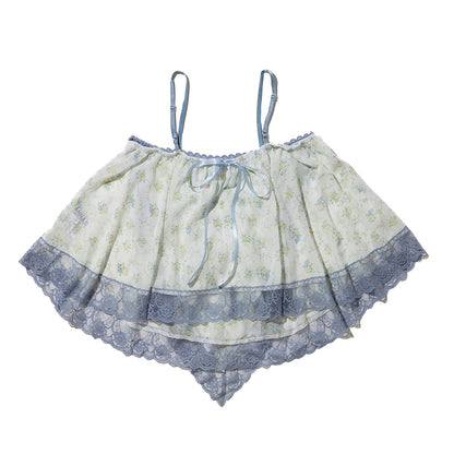 ANNA SUI NYC Panel Lace Cami アナスイ エヌワイシー パネルレースキャミ 16118357【レディース シフォン素材 レース キャミソール 26SS】