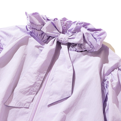ANNA SUI NYC BLOOM BLOUSON アナスイ エヌワイシー ブルームブルゾン 16121364【レディース ライトアウター ブルゾン フリルデザイン ボリュームスリーブ 26SS】