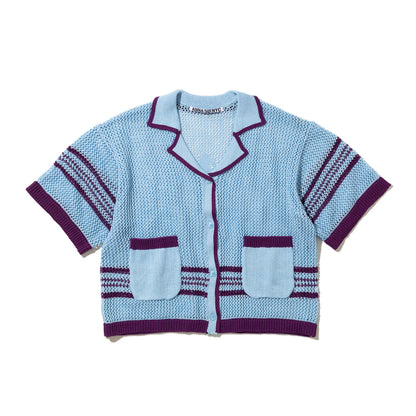 ANNA SUI NYC Mesh Knit S/S Cardigan アナスイ エヌワイシー メッシュニット半袖カーディガン 16122387【レディース 通気性 羽織 26SS】