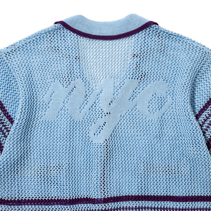 ANNA SUI NYC Mesh Knit S/S Cardigan アナスイ エヌワイシー メッシュニット半袖カーディガン 16122387【レディース 通気性 羽織 26SS】