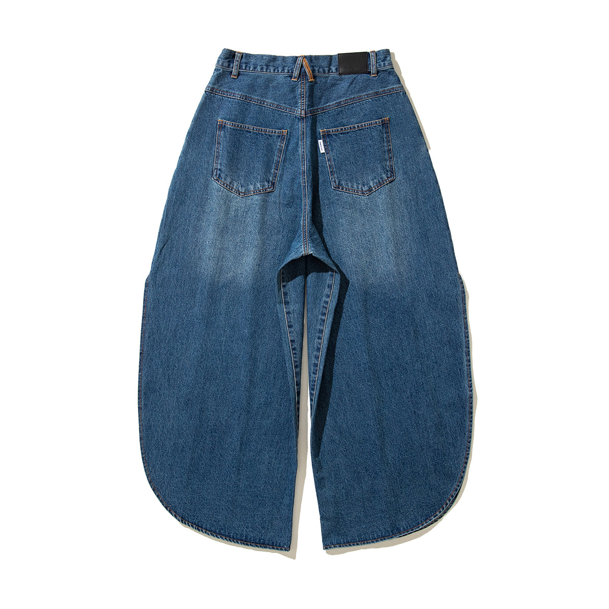 ANNA SUI NYC SIDE SLIT DENIM LONG PANTS アナスイ エヌワイシー サイドスリットデニム ロングパンツ 16133368【レディース ワイドパンツ サイドスリット ボリュームシルエット 26SS】
