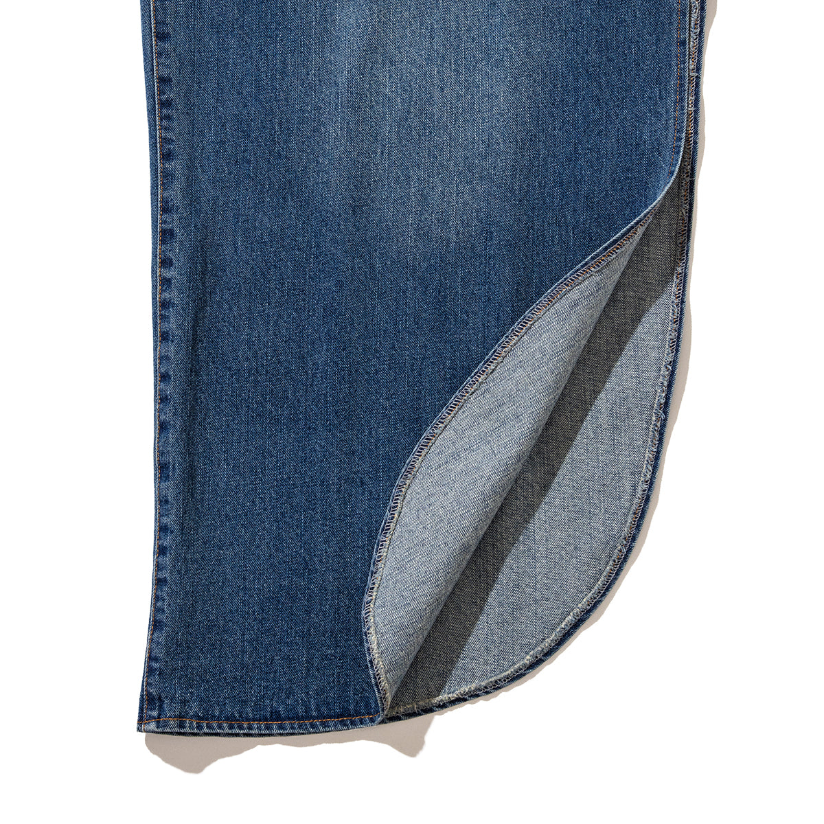 ANNA SUI NYC SIDE SLIT DENIM LONG PANTS アナスイ エヌワイシー サイドスリットデニム ロングパンツ 16133368【レディース ワイドパンツ サイドスリット ボリュームシルエット 26SS】