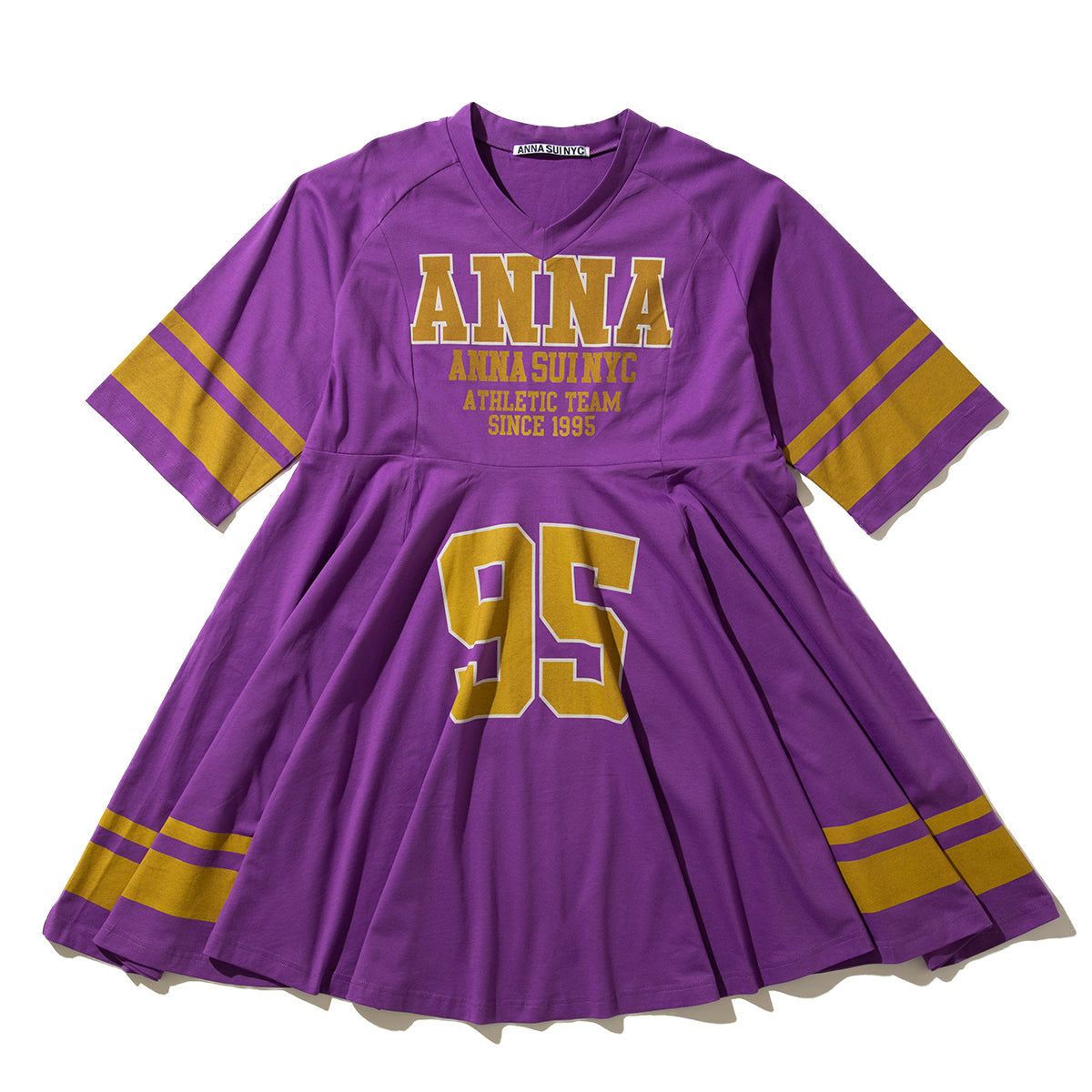 ANNA SUI NYC SPORTS T-SHIRT DRESS アナスイ エヌワイシー スポーツTシャツワンピース 16140385【レディース スポーツテイスト フレアシルエット スタイルアップ 26SS】