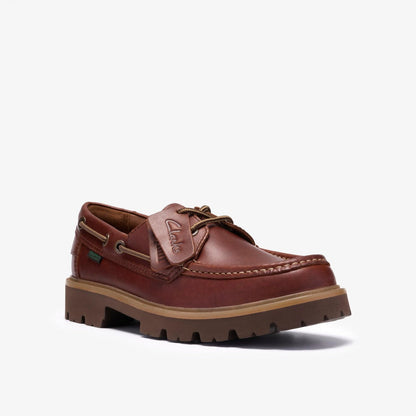 Clarks Cleyhill Boat クラークス クレイヒル ボート 26186176【メンズ ボートシューズ メンズシューズ レザーシューズ カジュアルシューズ 26SS】