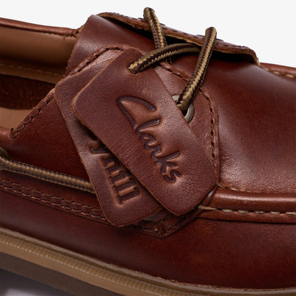Clarks Cleyhill Boat クラークス クレイヒル ボート 26186176【メンズ ボートシューズ メンズシューズ レザーシューズ カジュアルシューズ 26SS】