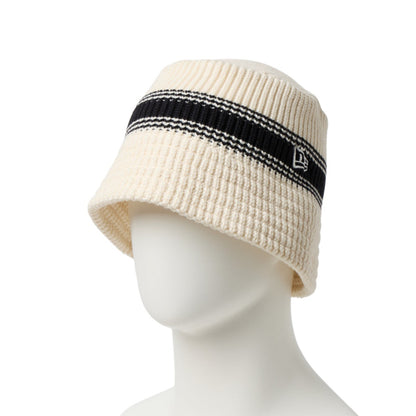 VISOR STICKER KNIT BUCKET
