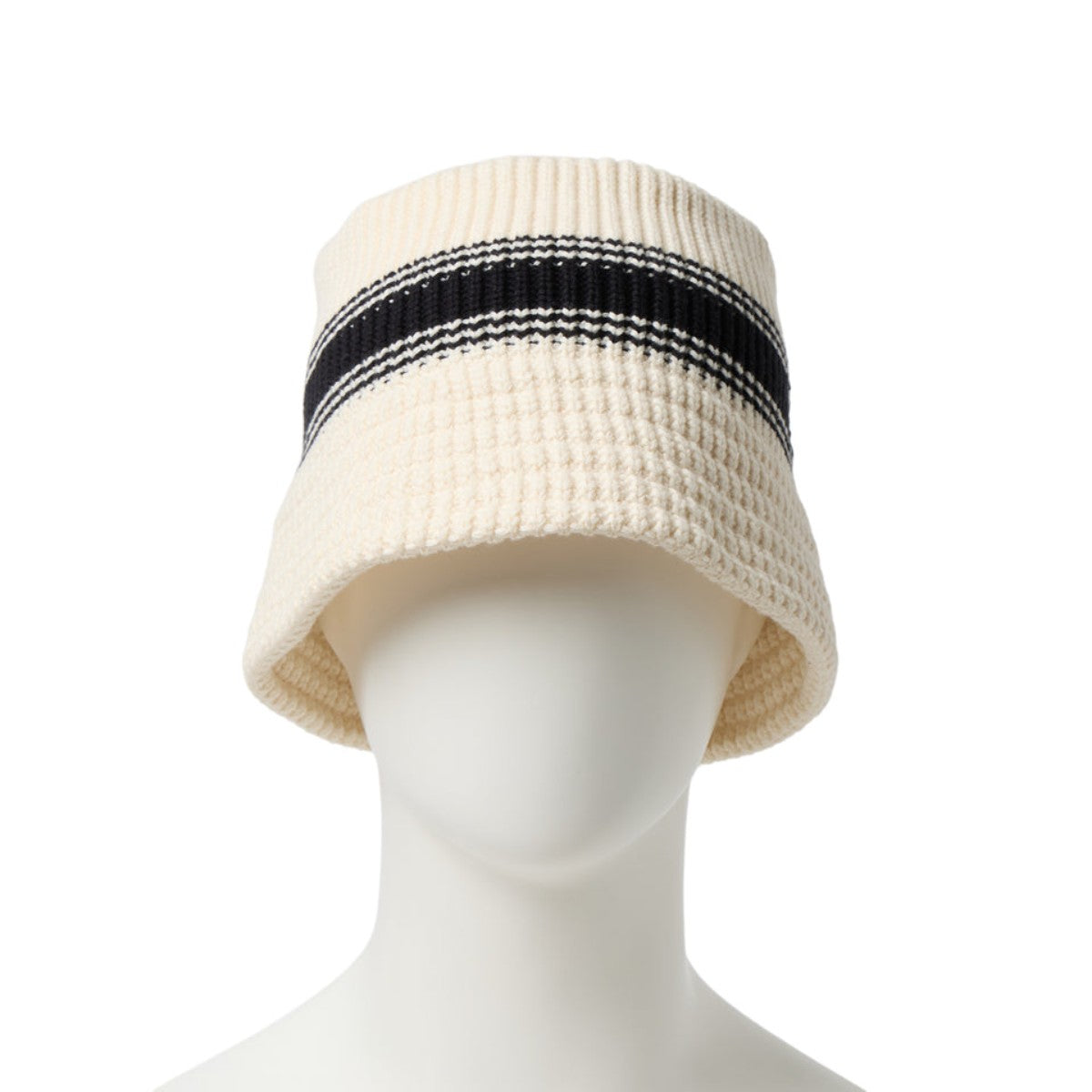 VISOR STICKER KNIT BUCKET