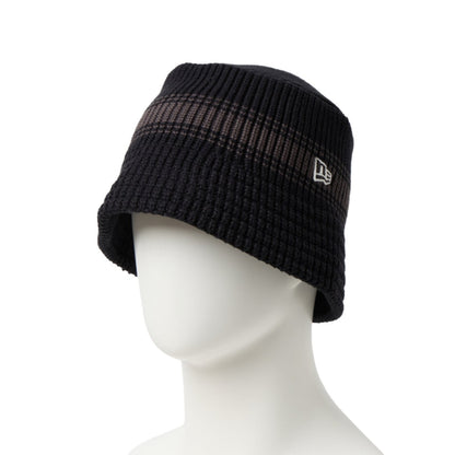VISOR STICKER KNIT BUCKET