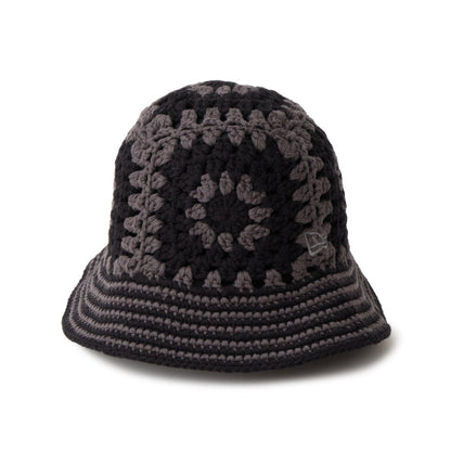NEW ERA CROCHET KNIT BUCKET HAT ニューエラ クロシェ ニットバケット 14744710【メンズ ニットバケット バケットハット 春夏帽子 クロシェ編み 手編みハット 26SS】