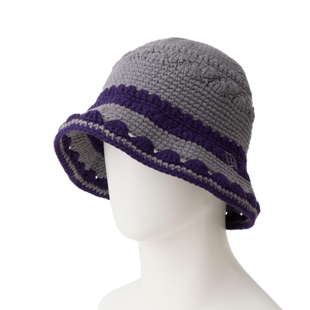 NEW ERA CROCHET KNIT BORDER BUCKET ニューエラ クロシェ ニット ボーダー バケット 14744711【メンズ 手編み クロシェハット リラックス 26SS】
