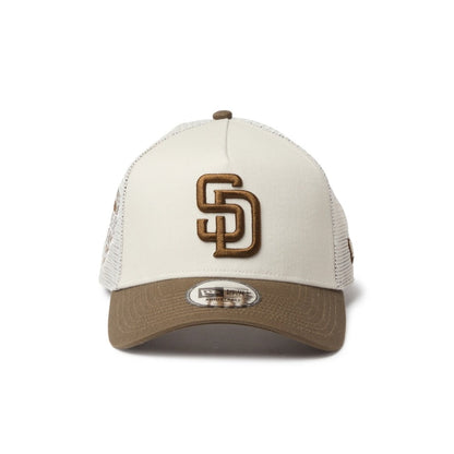 NEW ERA SAN DIEGO PADRES 1992 ALL STAR GAME SIDE PATCH 9FORTY A-FRAME TRUCKER ニューエラ サイド パッチ ナイン フォーティ エーフレーム トラッカー 14744879-108【メンズ メッシュキャップ カーブドバイザー 26FW】