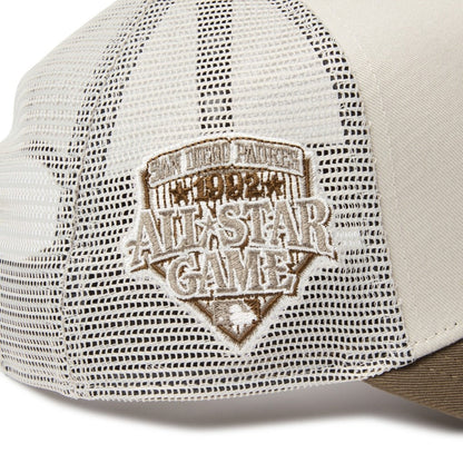 NEW ERA SAN DIEGO PADRES 1992 ALL STAR GAME SIDE PATCH 9FORTY A-FRAME TRUCKER ニューエラ サイド パッチ ナイン フォーティ エーフレーム トラッカー 14744879-108【メンズ メッシュキャップ カーブドバイザー 26FW】