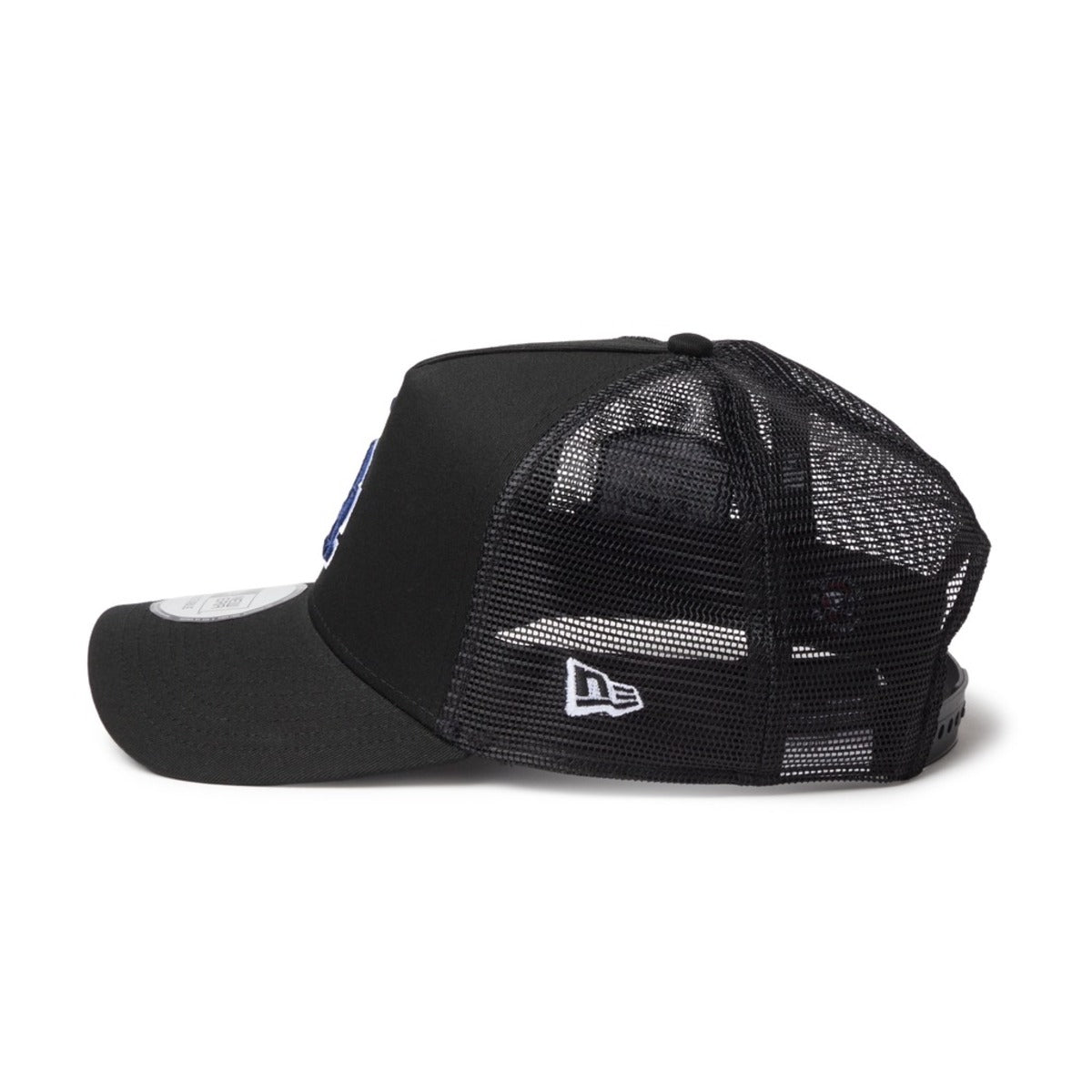 NEW ERA LOS ANGELES DODGERS 50TH ANNIVERSARY SIDE PATCH 9FORTY A-FRAME TRUCKER ニューエラ サイド パッチ ナイン フォーティ エーフレーム トラッカー 14744914-108【メンズ メッシュキャップ カーブドバイザー 26FW】