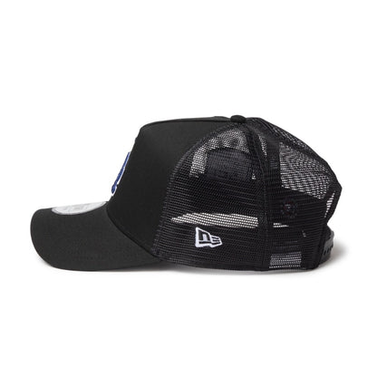 NEW ERA LOS ANGELES DODGERS 50TH ANNIVERSARY SIDE PATCH 9FORTY A-FRAME TRUCKER ニューエラ サイド パッチ ナイン フォーティ エーフレーム トラッカー 14744914-108【メンズ メッシュキャップ カーブドバイザー 26FW】