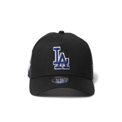 NEW ERA LOS ANGELES DODGERS 50TH ANNIVERSARY SIDE PATCH 9FORTY A-FRAME TRUCKER ニューエラ サイド パッチ ナイン フォーティ エーフレーム トラッカー 14744914-108【メンズ メッシュキャップ カーブドバイザー 26FW】