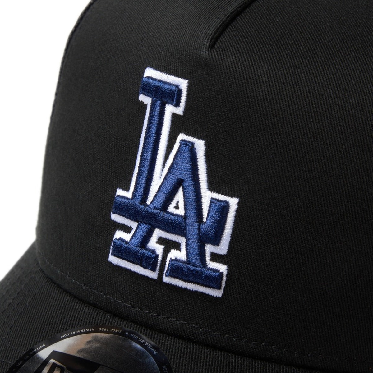 NEW ERA LOS ANGELES DODGERS 50TH ANNIVERSARY SIDE PATCH 9FORTY A-FRAME TRUCKER ニューエラ サイド パッチ ナイン フォーティ エーフレーム トラッカー 14744914-108【メンズ メッシュキャップ カーブドバイザー 26FW】