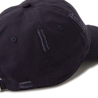 NEW ERA NEW YORK YANKEES VISOR LOGO 9TWENTY ニューエラ ニューヨーク ヤンキース バイザー ロゴ 9TWENTY 14745044【メンズ ロゴ刺繍 ダメージ加工 コットン 26SS】
