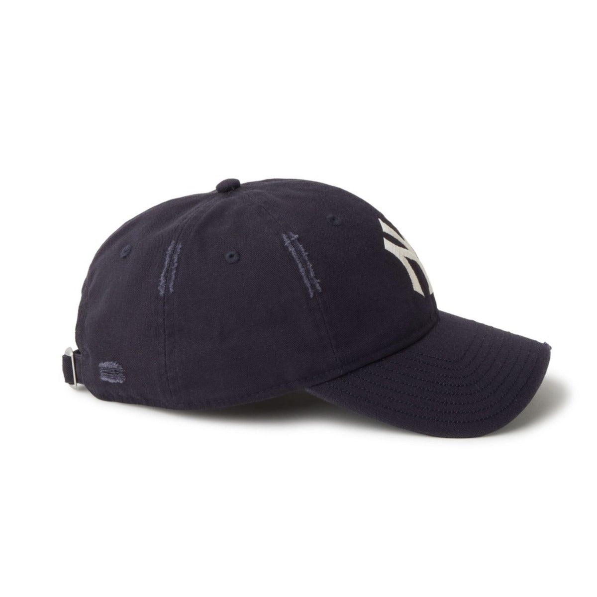 NEW ERA NEW YORK YANKEES VISOR LOGO 9TWENTY ニューエラ ニューヨーク ヤンキース バイザー ロゴ 9TWENTY 14745044【メンズ ロゴ刺繍 ダメージ加工 コットン 26SS】