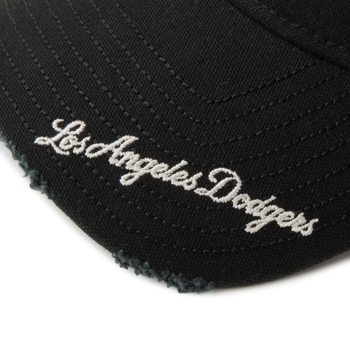 NEW ERA LOS ANGELES DODGERS VISOR LOGO 9TWENTY ニューエラ ロサンゼルス ドジャース バイザー ロゴ 9TWENTY 14745079【メンズ ロゴ刺繍 ダメージ加工 コットン 26SS】