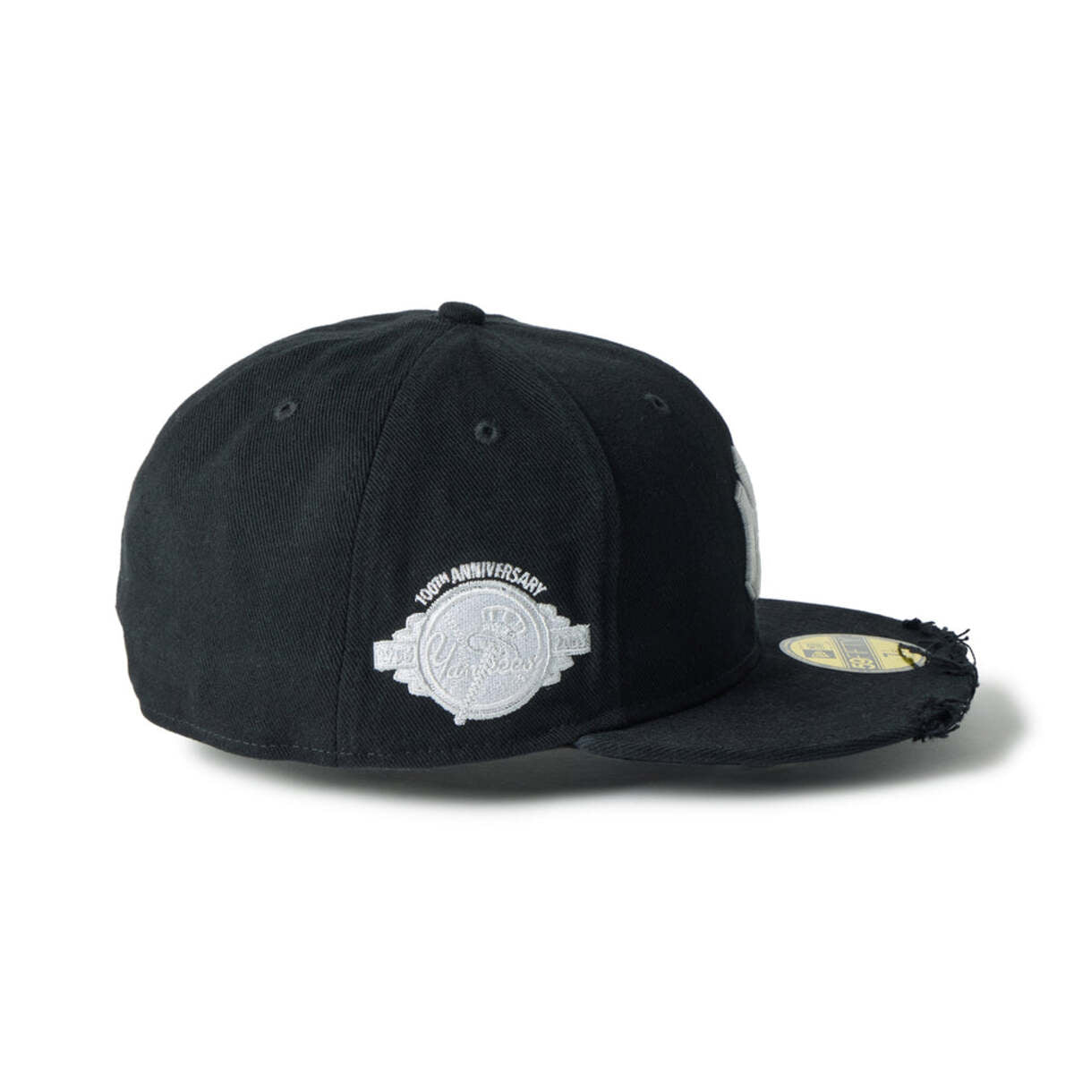 NEW ERA NEW YORK YANKEES DAMAGED 59FIFTY ニューエラ ダメージド フィフティナインフィフティ 14745157【メンズ キャップ 帽子 ベースボールキャップ リネン 春夏 26SS】