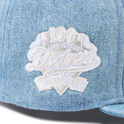 NEW ERA LOS ANGELES DODGERS DAMAGED 59FIFTY ニューエラ ダメージド フィフティナインフィフティ 14745174【メンズ キャップ 帽子 ベースボールキャップ リネン 春夏 26SS】