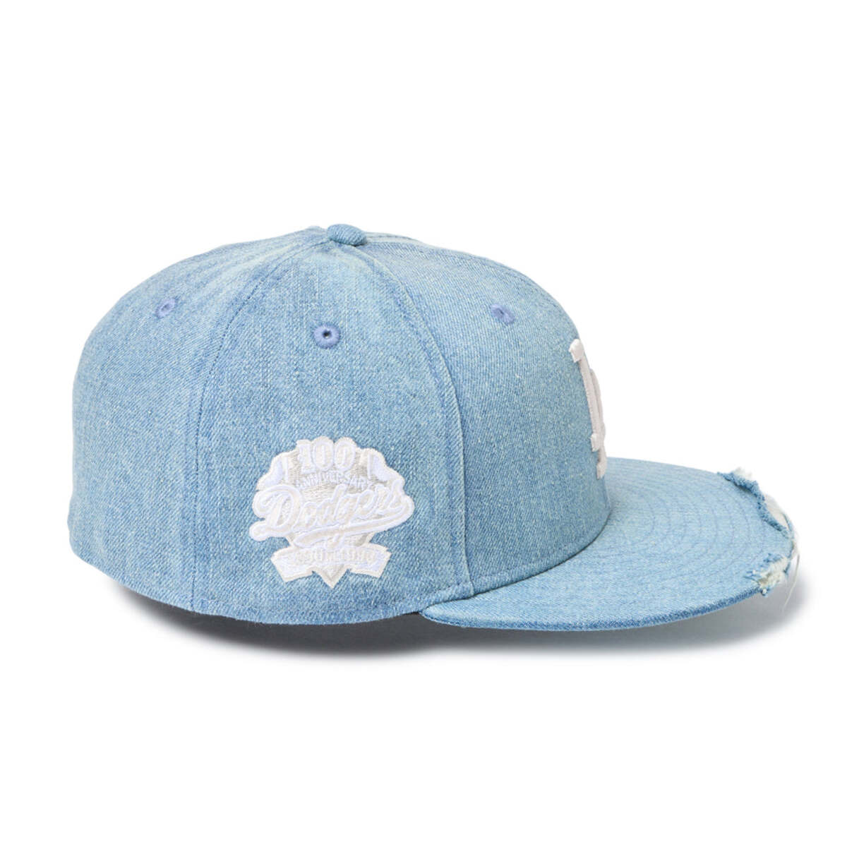 NEW ERA LOS ANGELES DODGERS DAMAGED 59FIFTY ニューエラ ダメージド フィフティナインフィフティ 14745174【メンズ キャップ 帽子 ベースボールキャップ リネン 春夏 26SS】