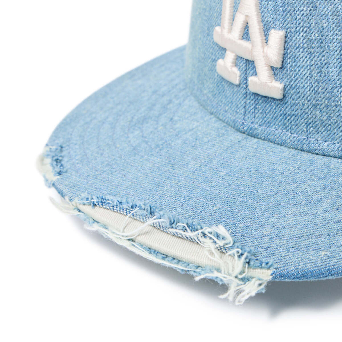 NEW ERA LOS ANGELES DODGERS DAMAGED 59FIFTY ニューエラ ダメージド フィフティナインフィフティ 14745174【メンズ キャップ 帽子 ベースボールキャップ リネン 春夏 26SS】