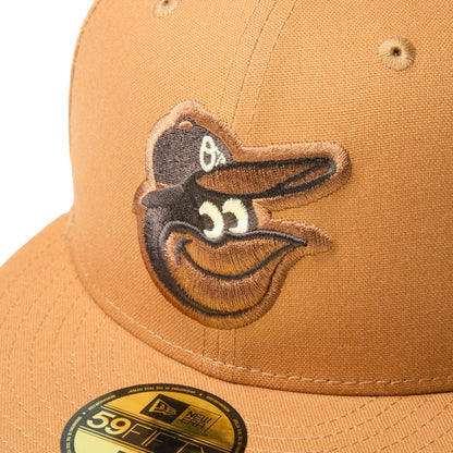 NEW ERA BALTIMORE ORIOLES DUCK CANVAS 59FIFTY ニューエラ ダック キャンバス フィフティナイン フィフティ 14745191-108【メンズ キャップ フラットバイザー 9oz 59FIFTY 26FW】