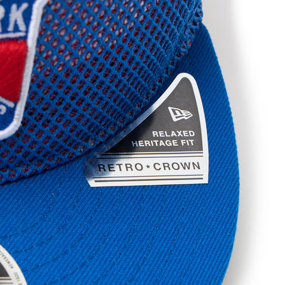 NEW ERA NHL NEW YORK RANGERS DOUBLE MESH RETRO CROWN 9FIFTY POWERED BY GORO NAKATSUGAWA (MIN-NANO) ニューエラ NHL NYC レンジャーズ ダブル メッシュ レトロ クラウン 9フィフティー 14880368【メンズ メッシュ 26SS】