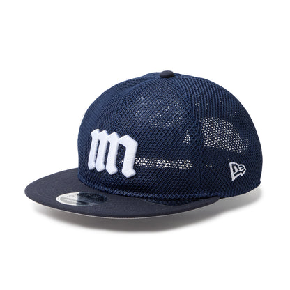 NEW ERA MINNANO DOUBLE MESH RETRO CROWN 9FIFTY POWERED BY GORO NAKATSUGAWA (MIN-NANO) ニューエラ ミンナノ ダブル メッシュ レトロ クラウン 9フィフティー 14880369【メンズ メッシュ 26SS】