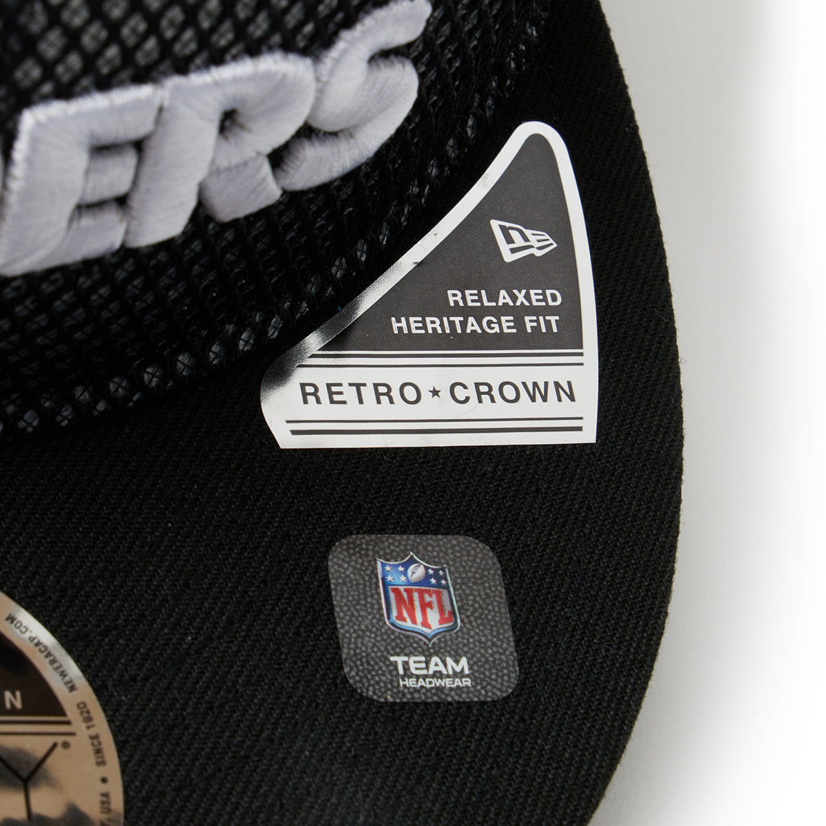 NEW ERA NFL LAS VEGAS RAIDERS DOUBLE MESH RETRO CROWN 9FIFTY POWERED BY GORO NAKATSUGAWA (MIN-NANO) ニューエラ NFL ラスベガス レイダース ダブル メッシュ レトロ クラウン 9フィフティー 14880370【メンズ メッシュ 26SS】