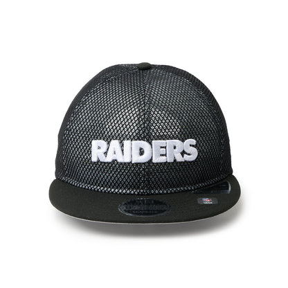 NEW ERA NFL LAS VEGAS RAIDERS DOUBLE MESH RETRO CROWN 9FIFTY POWERED BY GORO NAKATSUGAWA (MIN-NANO) ニューエラ NFL ラスベガス レイダース ダブル メッシュ レトロ クラウン 9フィフティー 14880370【メンズ メッシュ 26SS】