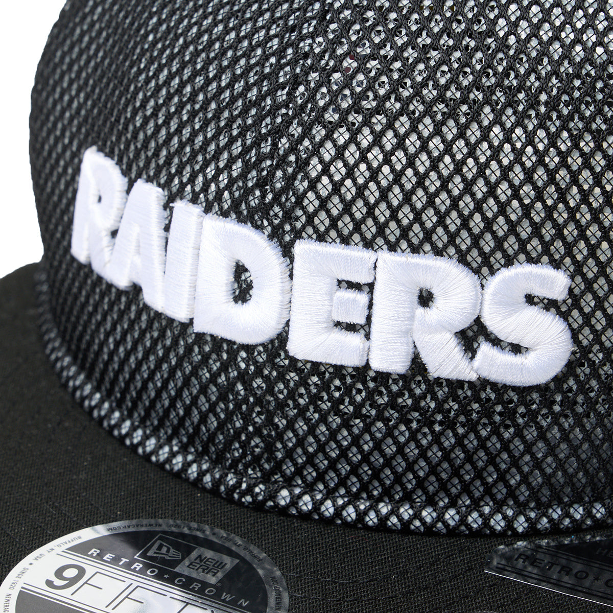 NEW ERA NFL LAS VEGAS RAIDERS DOUBLE MESH RETRO CROWN 9FIFTY POWERED BY GORO NAKATSUGAWA (MIN-NANO) ニューエラ NFL ラスベガス レイダース ダブル メッシュ レトロ クラウン 9フィフティー 14880370【メンズ メッシュ 26SS】
