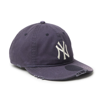 NEW ERA NEW YORK YANKEES DAMEGE PACKABLE VISOR 9THIRTY POWERED BY GORO NAKATSUGAWA (MIN-NANO) ニューエラ ニューヨーク ヤンキース ダメージ パッカブル バイザー 9サーティー 14880394【メンズ ダメージ キャップ 26SS】