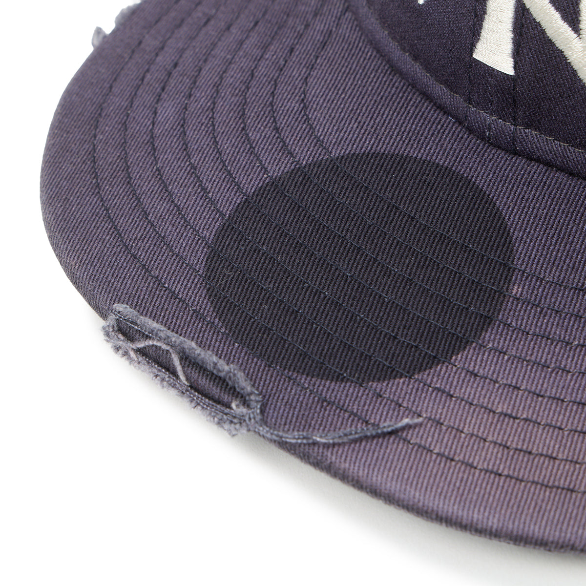 NEW ERA NEW YORK YANKEES DAMEGE PACKABLE VISOR 9THIRTY POWERED BY GORO NAKATSUGAWA (MIN-NANO) ニューエラ ニューヨーク ヤンキース ダメージ パッカブル バイザー 9サーティー 14880394【メンズ ダメージ キャップ 26SS】
