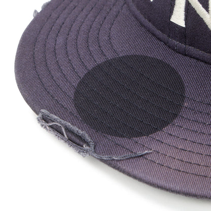 NEW ERA NEW YORK YANKEES DAMEGE PACKABLE VISOR 9THIRTY POWERED BY GORO NAKATSUGAWA (MIN-NANO) ニューエラ ニューヨーク ヤンキース ダメージ パッカブル バイザー 9サーティー 14880394【メンズ ダメージ キャップ 26SS】