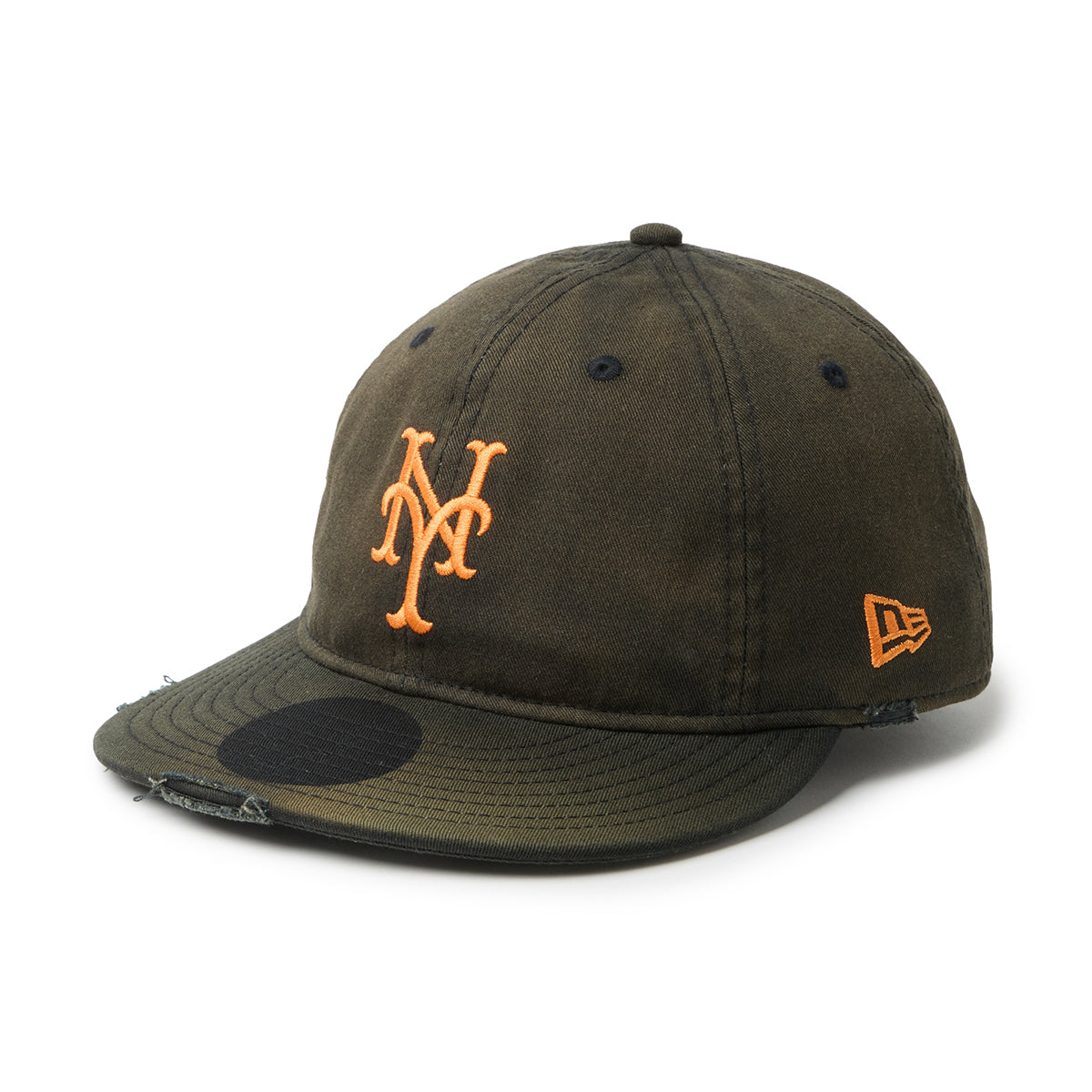 NEW ERA NEW YORK METS DAMEGE PACKABLE VISOR 9THIRTY POWERED BY GORO NAKATSUGAWA (MIN-NANO) ニューエラ ニューヨーク メッツ ダメージ パッカブル バイザー 9サーティー 14880395【メンズ ダメージ キャップ 26SS】