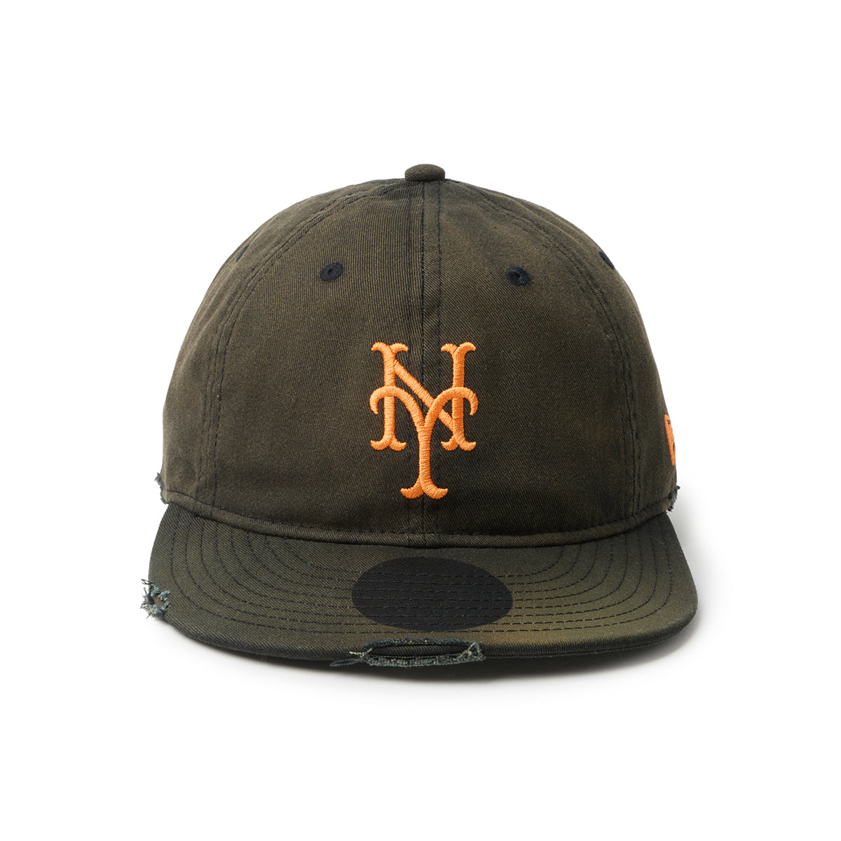 NEW ERA NEW YORK METS DAMEGE PACKABLE VISOR 9THIRTY POWERED BY GORO NAKATSUGAWA (MIN-NANO) ニューエラ ニューヨーク メッツ ダメージ パッカブル バイザー 9サーティー 14880395【メンズ ダメージ キャップ 26SS】