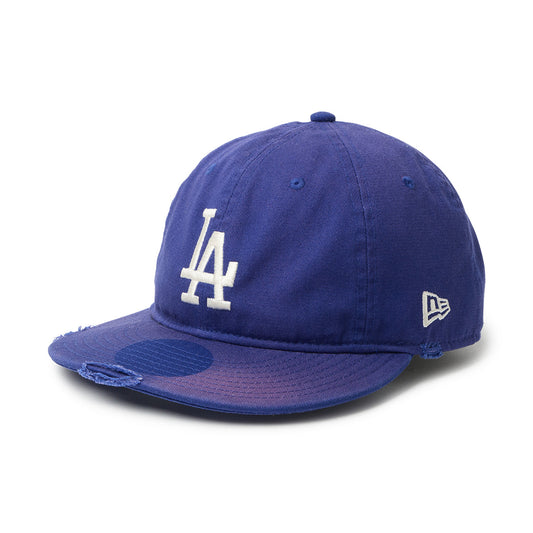 NEW ERA LOS ANGELES DODGERS DAMEGE PACKABLE VISOR 9THIRTY POWERED BY GORO NAKATSUGAWA (MIN-NANO) ニューエラ ロサンゼルス ドジャース ダメージ パッカブル バイザー 9サーティー 14880396【メンズ ダメージ キャップ 26SS】