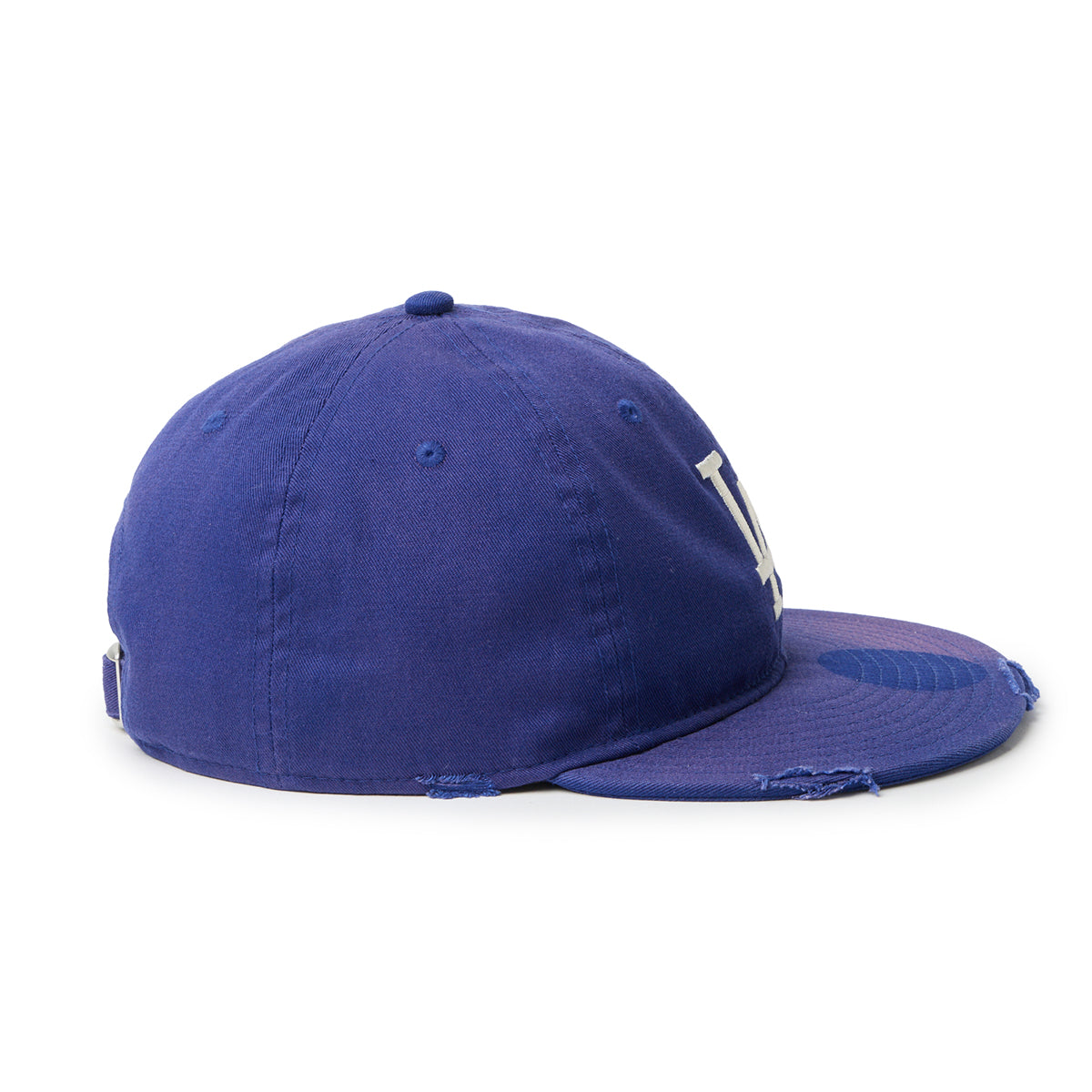 NEW ERA LOS ANGELES DODGERS DAMEGE PACKABLE VISOR 9THIRTY POWERED BY GORO NAKATSUGAWA (MIN-NANO) ニューエラ ロサンゼルス ドジャース ダメージ パッカブル バイザー 9サーティー 14880396【メンズ ダメージ キャップ 26SS】