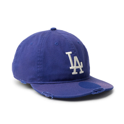 NEW ERA LOS ANGELES DODGERS DAMEGE PACKABLE VISOR 9THIRTY POWERED BY GORO NAKATSUGAWA (MIN-NANO) ニューエラ ロサンゼルス ドジャース ダメージ パッカブル バイザー 9サーティー 14880396【メンズ ダメージ キャップ 26SS】