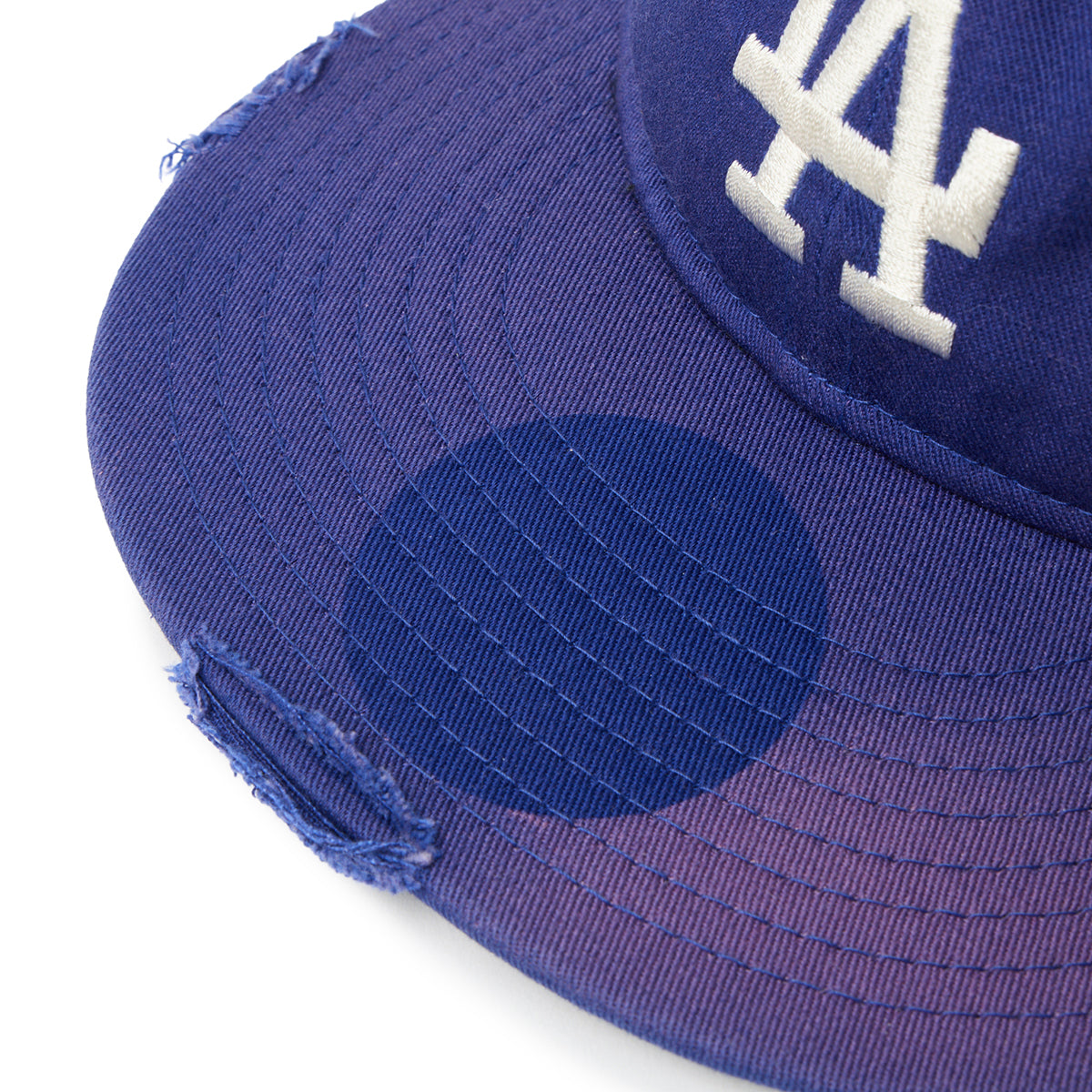 NEW ERA LOS ANGELES DODGERS DAMEGE PACKABLE VISOR 9THIRTY POWERED BY GORO NAKATSUGAWA (MIN-NANO) ニューエラ ロサンゼルス ドジャース ダメージ パッカブル バイザー 9サーティー 14880396【メンズ ダメージ キャップ 26SS】