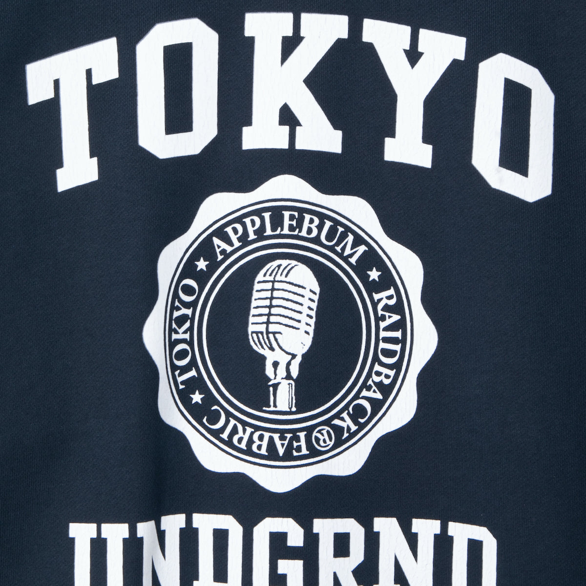 APPLEBUM “TOKYO UNDERGROUND UNIVERSITY” Crew アップルバム “トーキョーアンダーグラウンド ユニバーシティ” クルー GT2520404【メンズ スウェット ヘビーウェイト カレッジロゴ コラボ 販路限定 25FW】