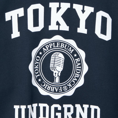 APPLEBUM “TOKYO UNDERGROUND UNIVERSITY” Crew アップルバム “トーキョーアンダーグラウンド ユニバーシティ” クルー GT2520404【メンズ スウェット ヘビーウェイト カレッジロゴ コラボ 販路限定 25FW】