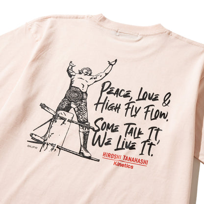 HIROSHI TANAHASHI TANAHASHI S/S T-SHIRTS by Kinetics 棚橋弘至 棚橋弘至 ショートスリーブ Tシャツ by キネティクス KASPHT01【メンズ Tシャツ 半袖 コラボ 受注生産 26SS】