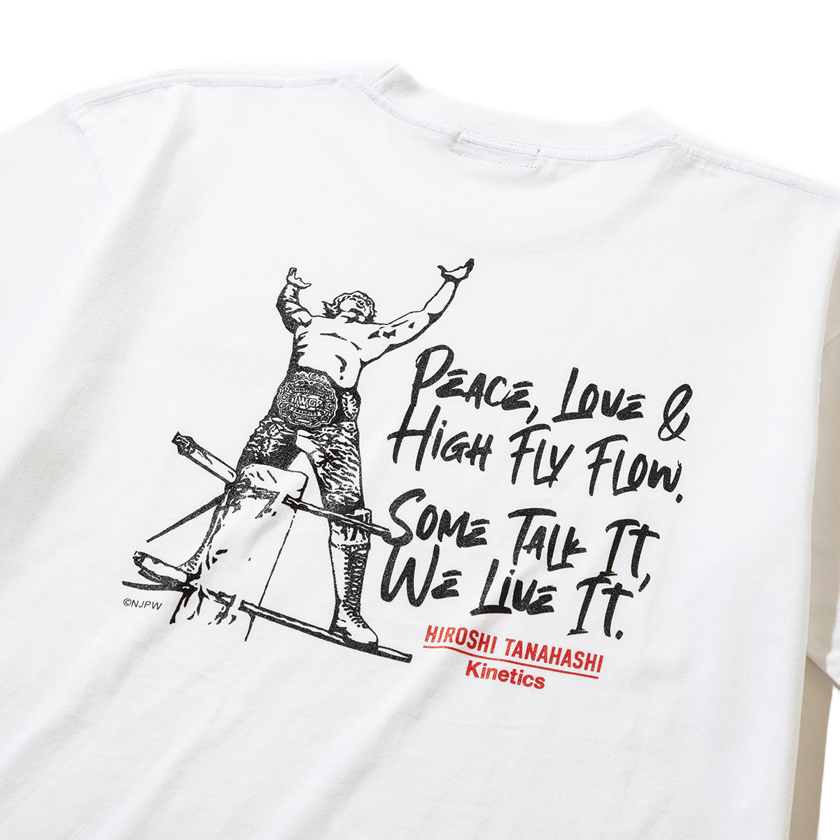 HIROSHI TANAHASHI TANAHASHI S/S T-SHIRTS by Kinetics 棚橋弘至 棚橋弘至 ショートスリーブ Tシャツ by キネティクス KASPHT01【メンズ Tシャツ 半袖 コラボ 受注生産 26SS】