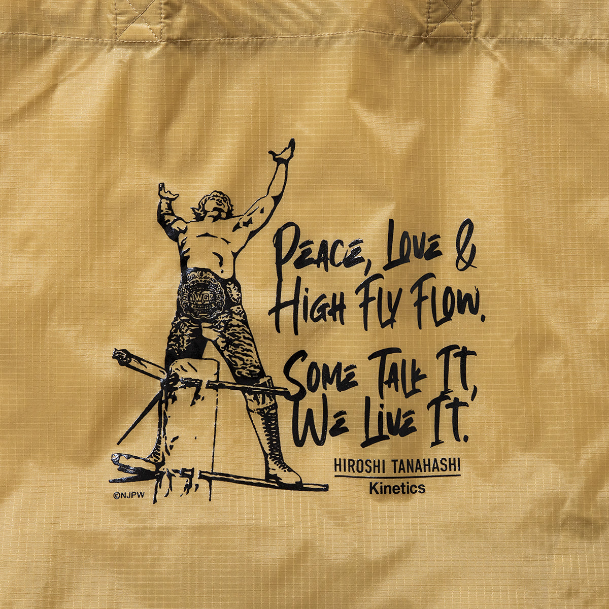 HIROSHI TANAHASHI TANAHASHI NYLON TOTE BAG by Kinetics 棚橋弘至 棚橋弘至 ナイロン トートバッグ by キネティクス KASPHT02【メンズ トートバッグ 鞄 コラボ 受注生産 26SS】