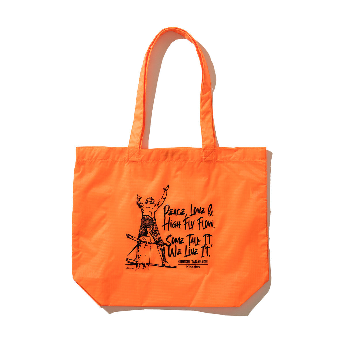 HIROSHI TANAHASHI TANAHASHI NYLON TOTE BAG by Kinetics 棚橋弘至 棚橋弘至 ナイロン トートバッグ by キネティクス KASPHT02【メンズ トートバッグ 鞄 コラボ 受注生産 26SS】