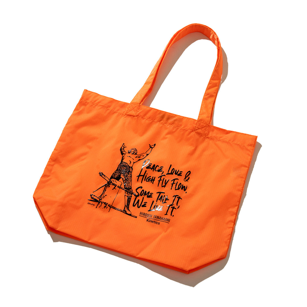 HIROSHI TANAHASHI TANAHASHI NYLON TOTE BAG by Kinetics 棚橋弘至 棚橋弘至 ナイロン トートバッグ by キネティクス KASPHT02【メンズ トートバッグ 鞄 コラボ 受注生産 26SS】